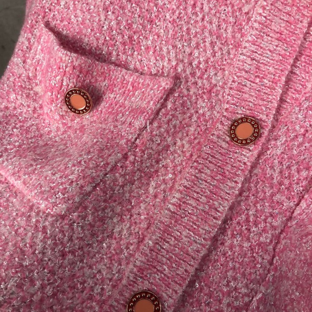 Maje pink knitting cardigan - Picture 5 of 6